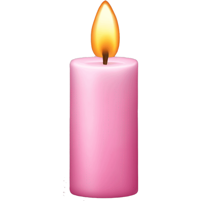 Light pink Christmas candle emoji