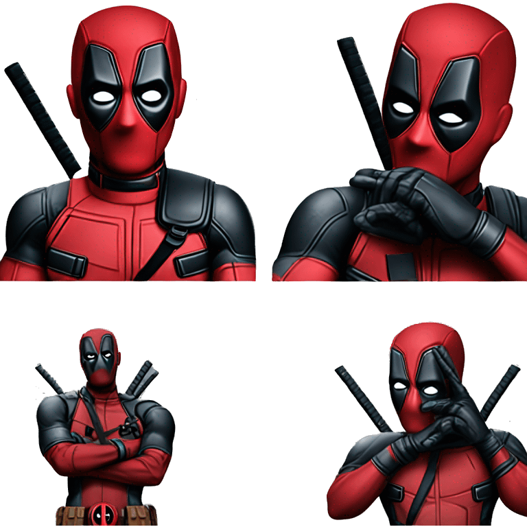 deadpool bye bye  emoji