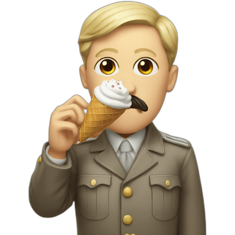 hitler eating ice cream emoji