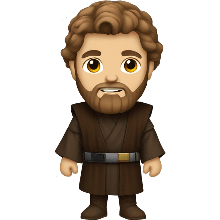 Anakin Skywalker with beard as a Jedi Master emoji