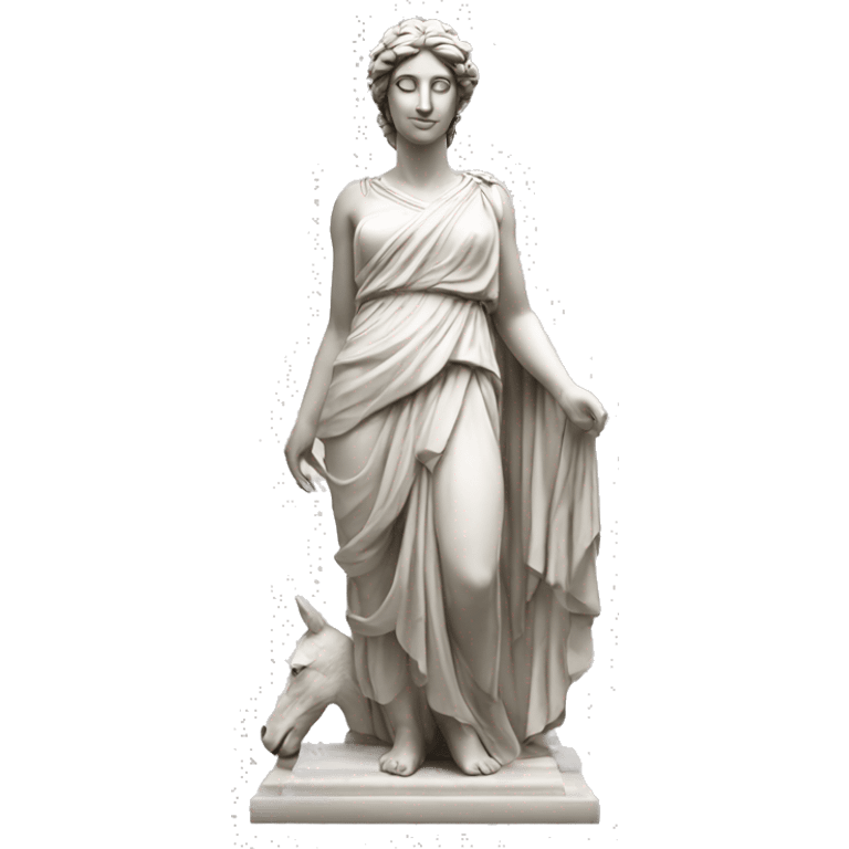 Greek goddess statue emoji