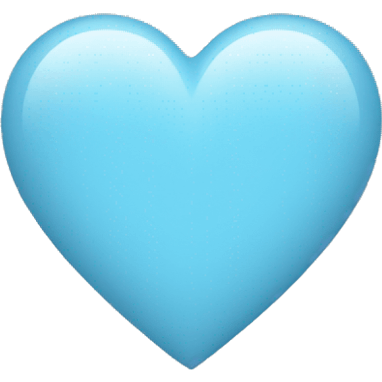 A pale blue heart  emoji