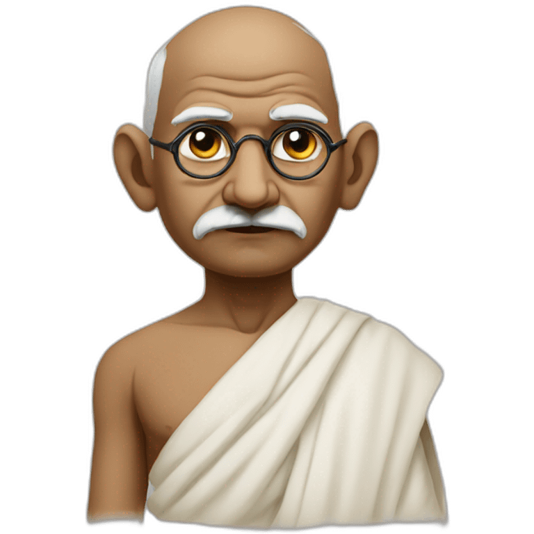 Gandhi severely disapproves emoji