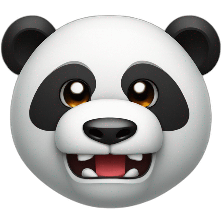 2D angry panda emoji