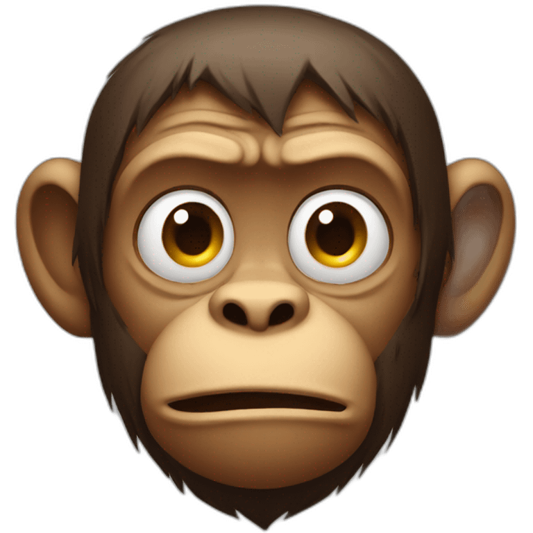 FRUSTRATED MONKEY MAN emoji