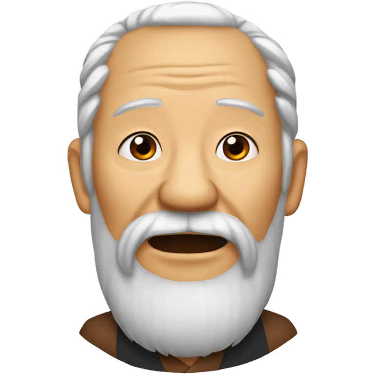 Mandarin old man whiskers emoji