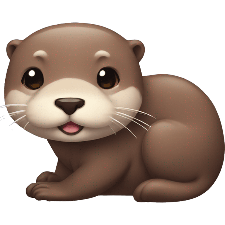 Otter muscle cute emoji