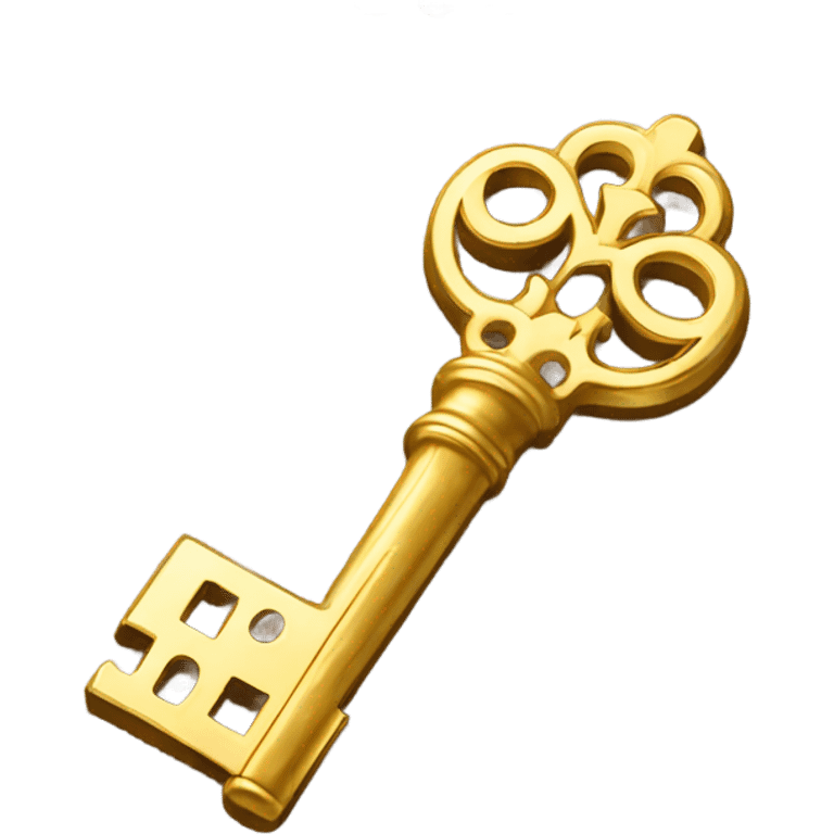 a golden key emoji