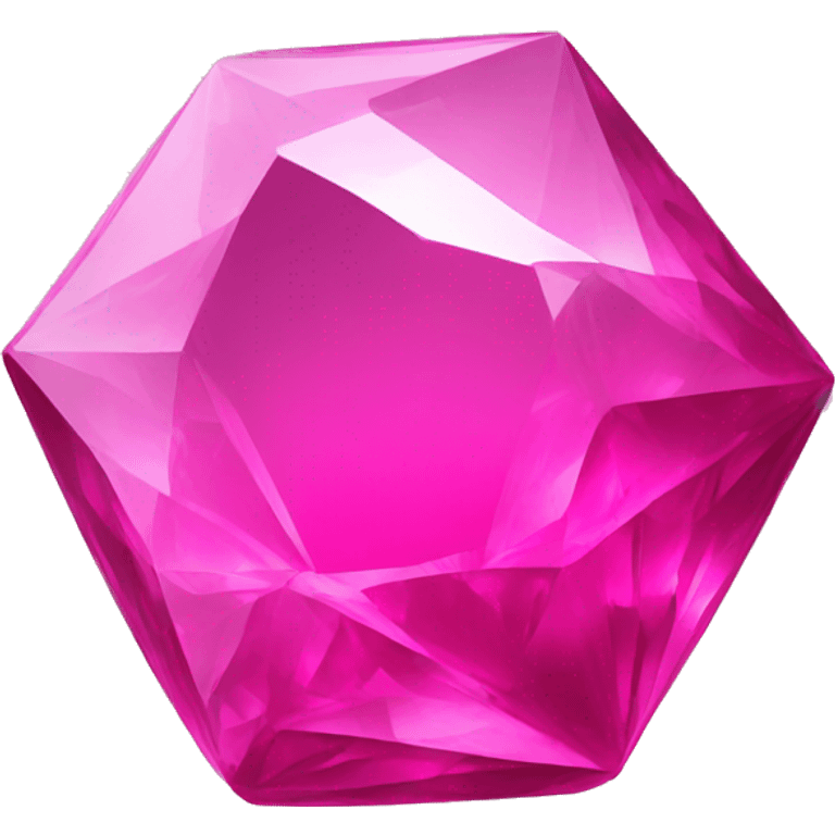 Bright pink crystal emoji