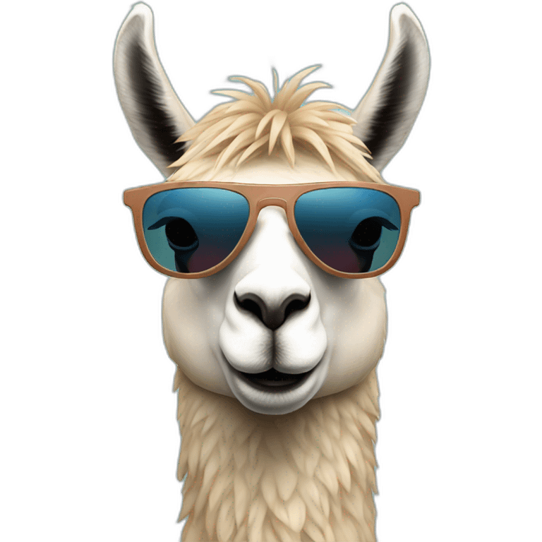 llama wearing sunglasses emoji