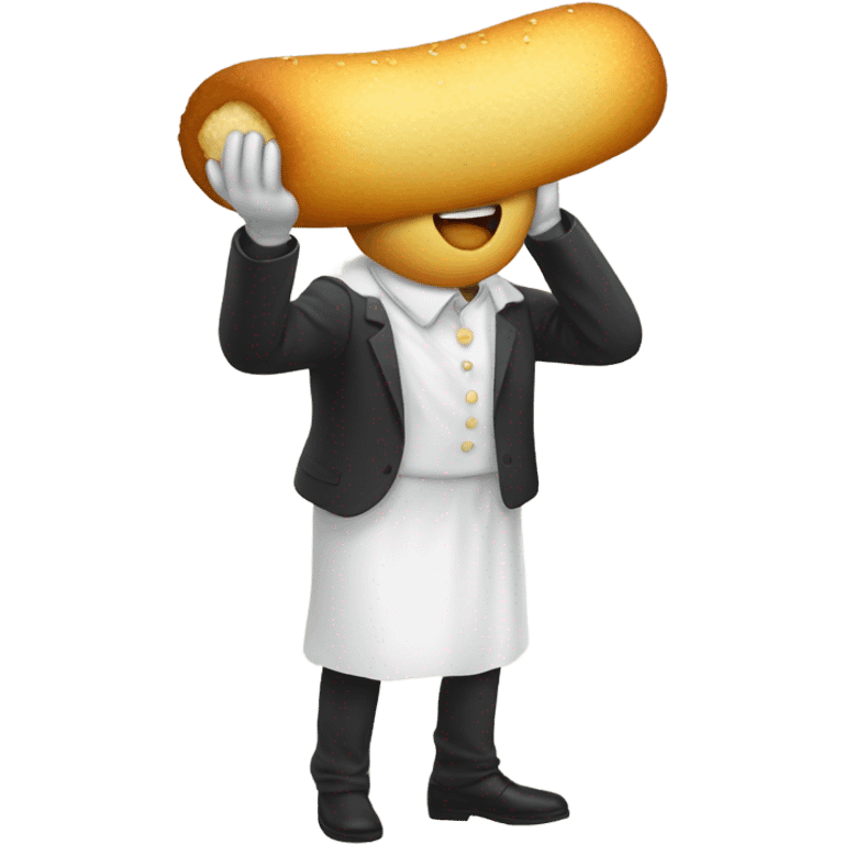 Squeezing a Twinkie emoji