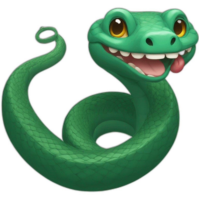 smiling snake emoji