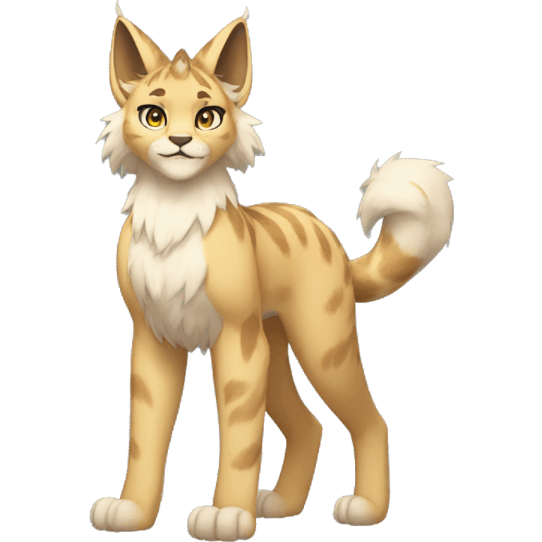 Anthro Fur-Sona Lynx-Fakémon Full Body emoji