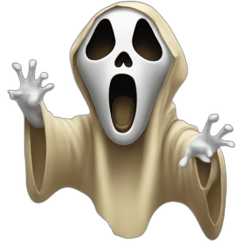 Ghostface Scream emoji