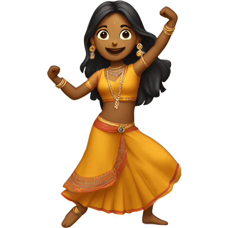 indian girl dancing  emoji