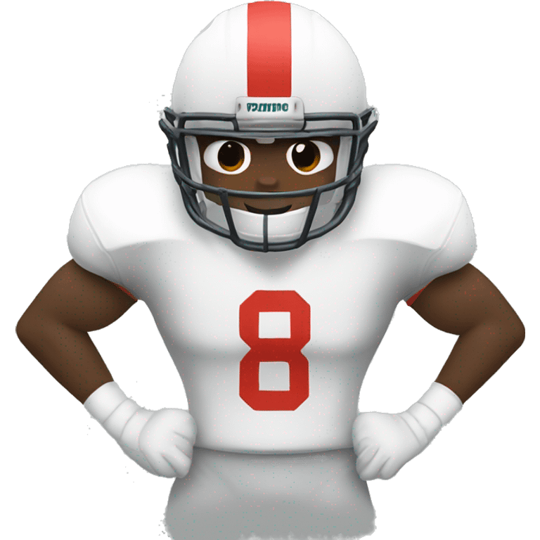 White football player emoji