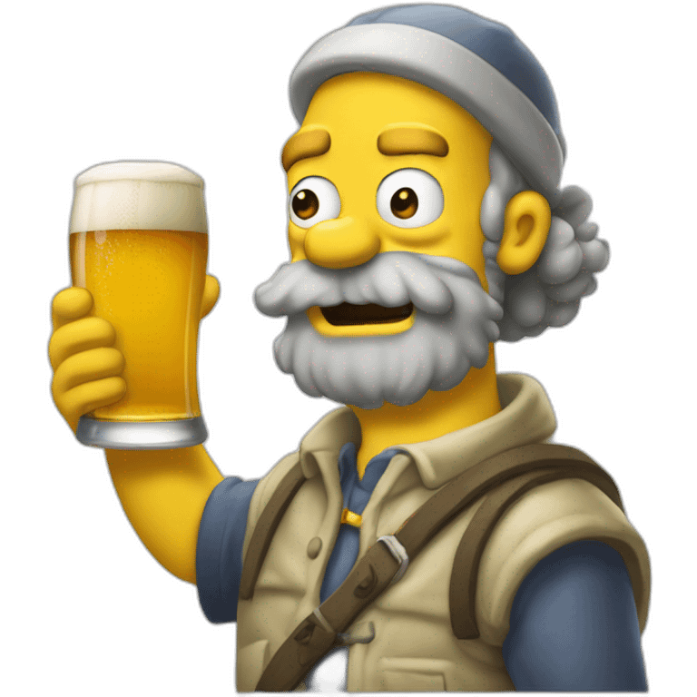 Homer bière  emoji