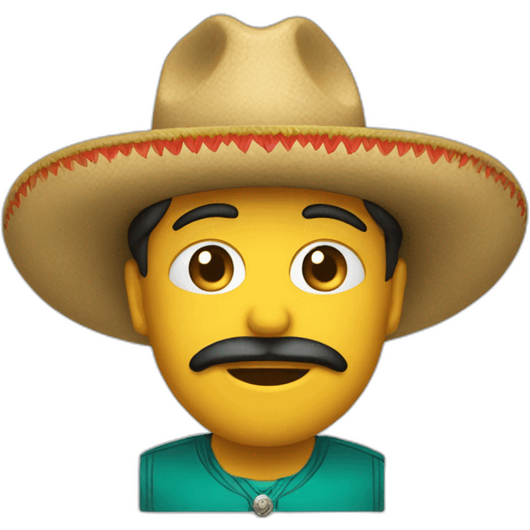 Un zizi avec un chapeau mexicain emoji