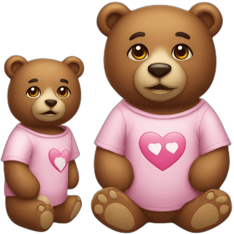 bear in love with boanca shirt emoji