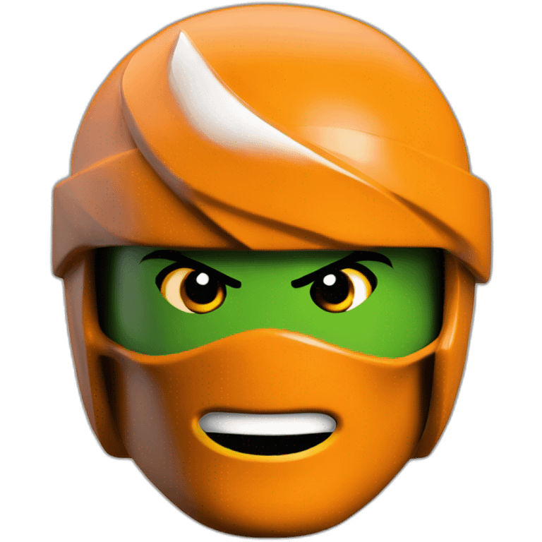 lego ninjago orange ninja emoji