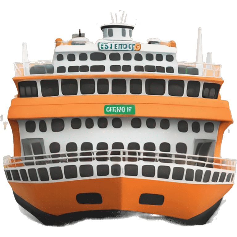 completely orange staten island ferry emoji