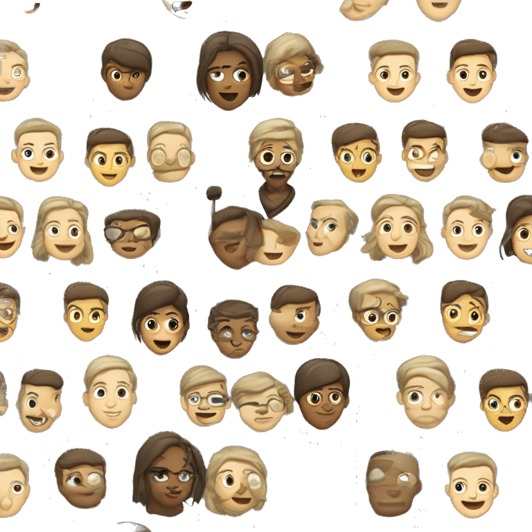 Девушка с серыми глазами и светло коричневыми волосами и накрашеная emoji