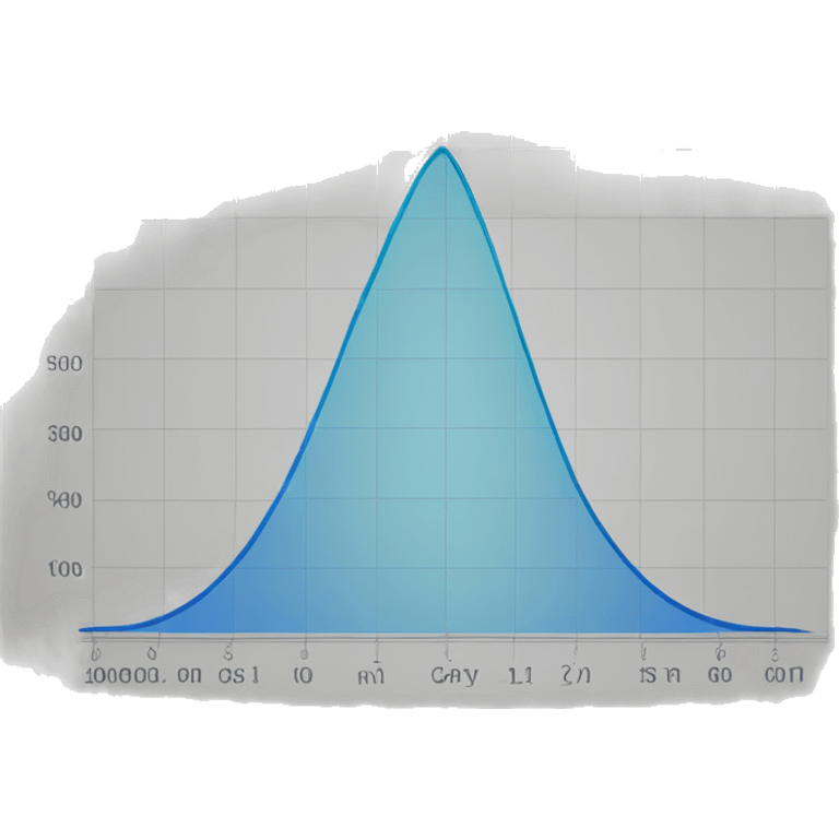 Normal distribution graph emoji