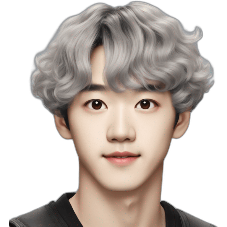 kpop-baekhyun-black-curly-hair-bangs emoji