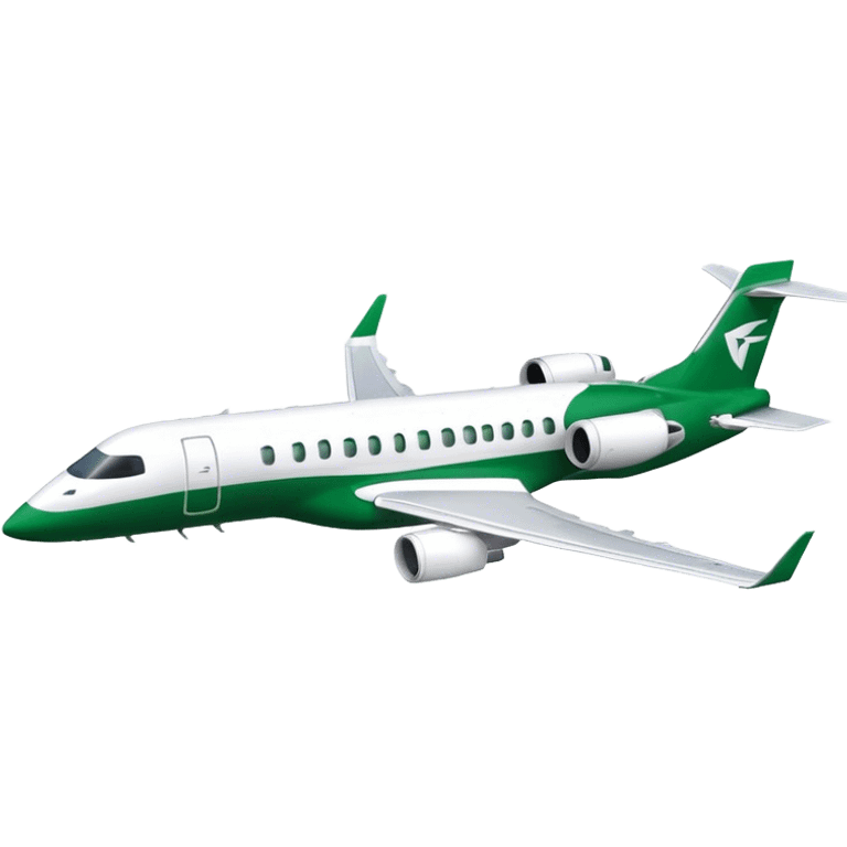 Embraer E-Jet - Embraer (Model Year: 2021) (Iconic colour: Green with white) emoji