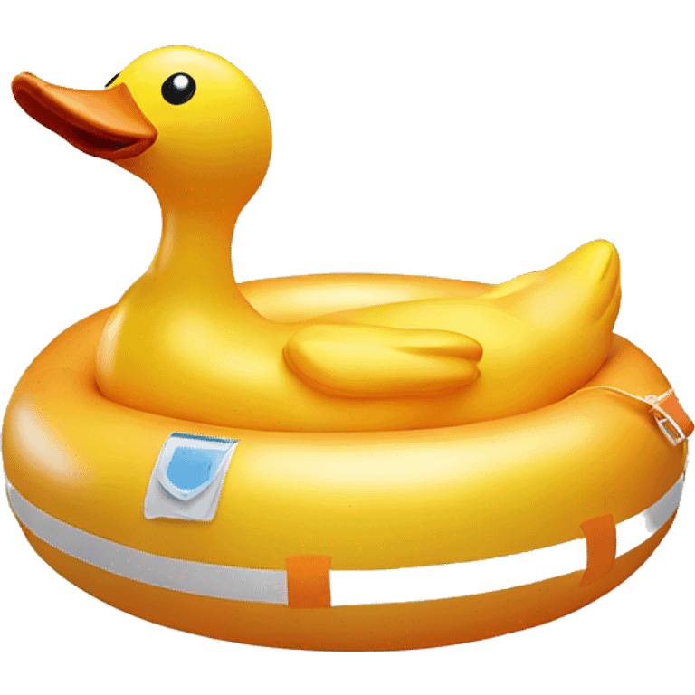 inflatable duck ring emoji