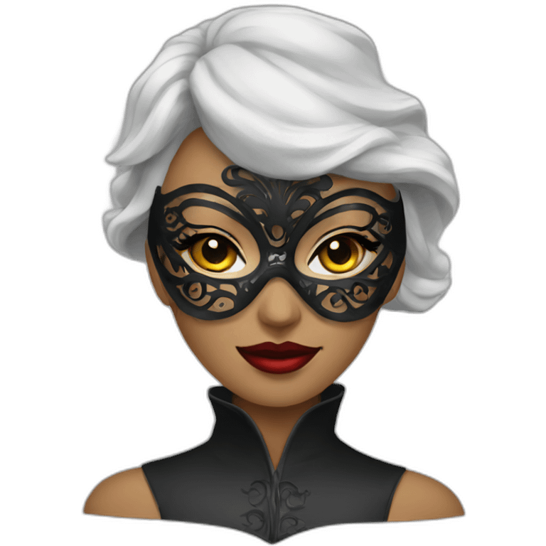 mistress with a mask emoji