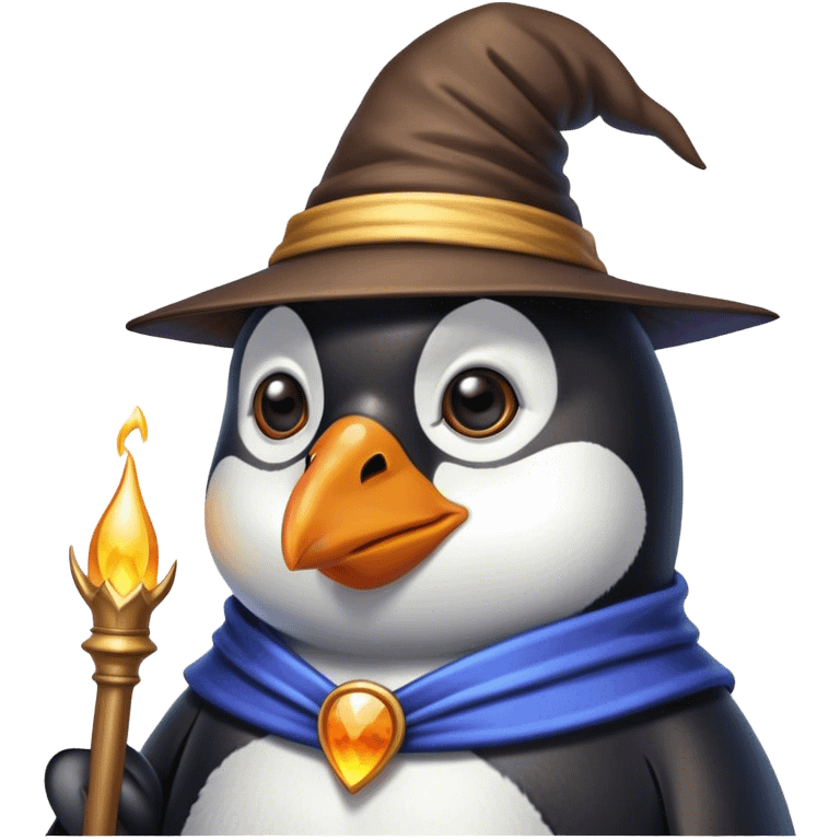 Penguin Wizard emoji