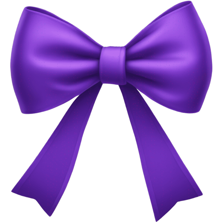 Purple bow emoji