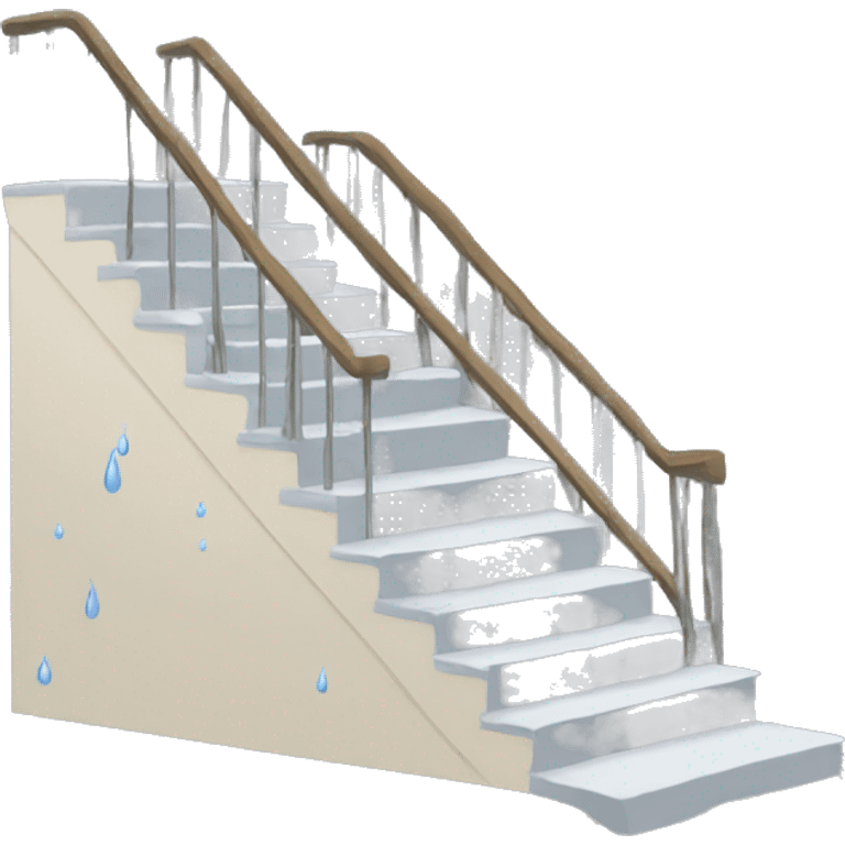 stairs with tears emoji