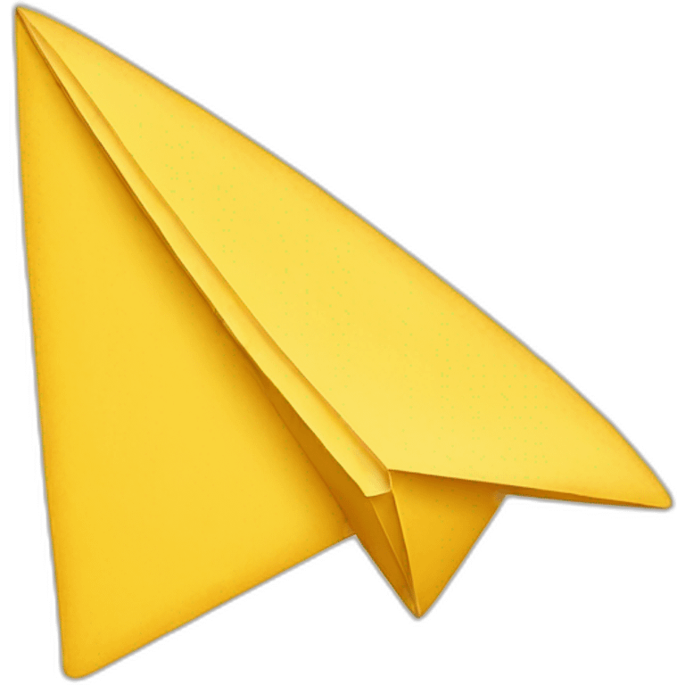 yellow paper plane emoji