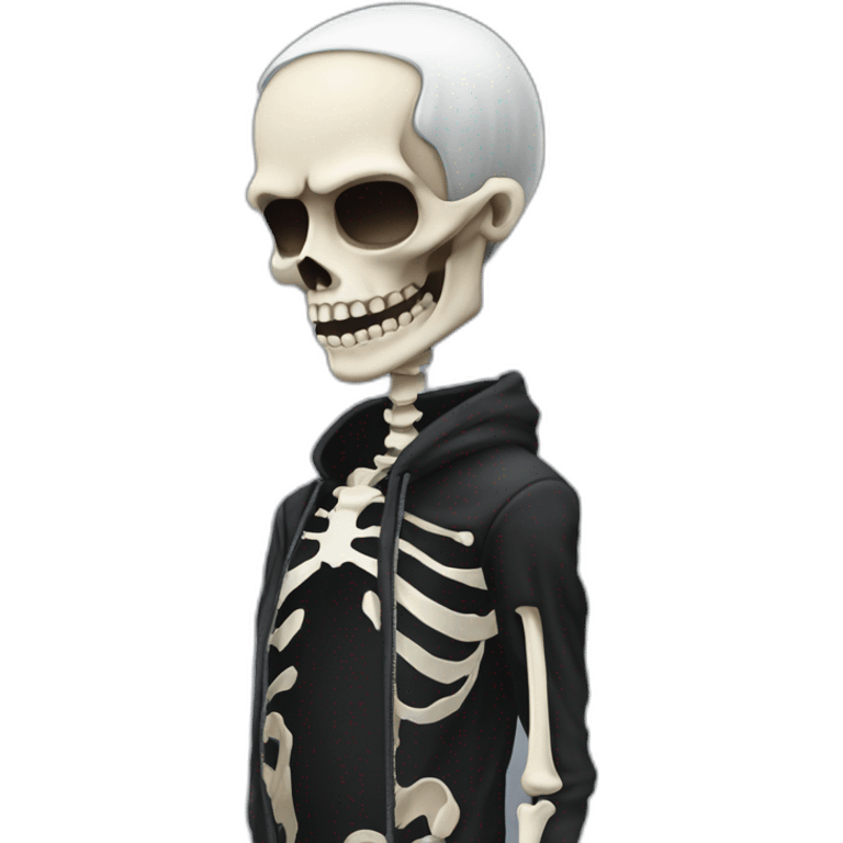 Slim shady skeleton emoji