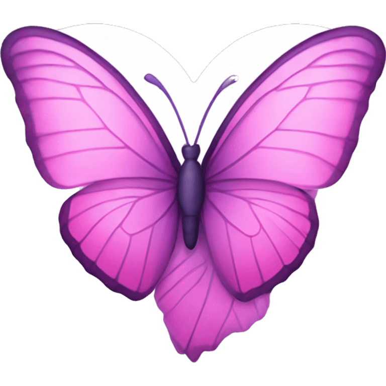 heart pink purple butterfly emoji