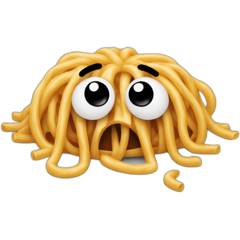 Sad spaghetti emoji