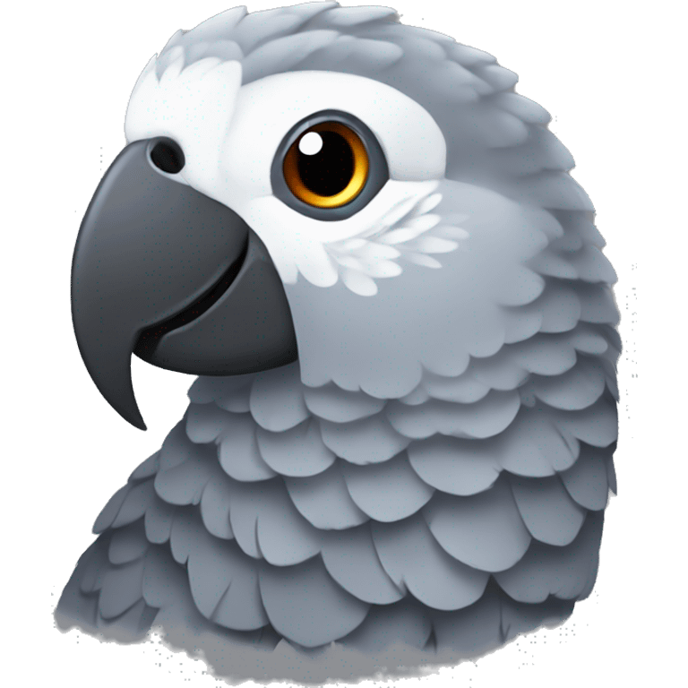 African grey parrot  emoji