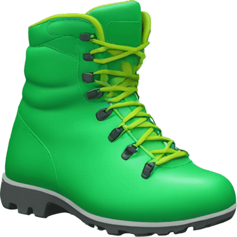 Green sport boots emoji