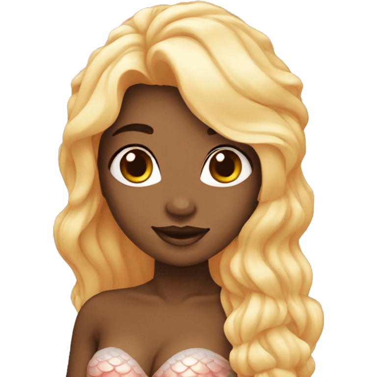 Mermaid withe skin emoji