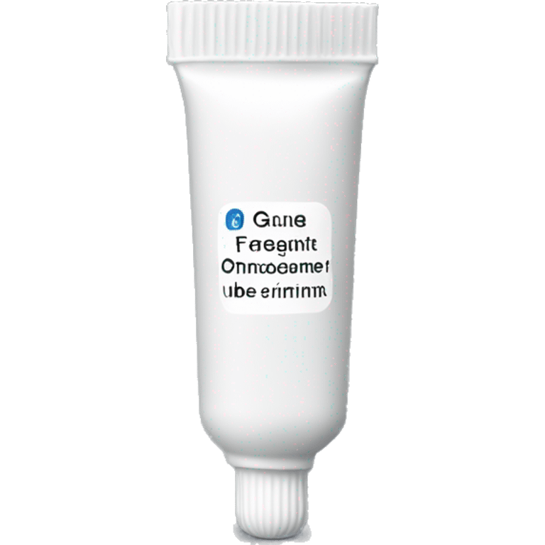 White Ointment tube with a plain label emoji