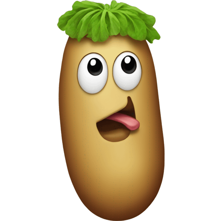 potato with a weiner  emoji