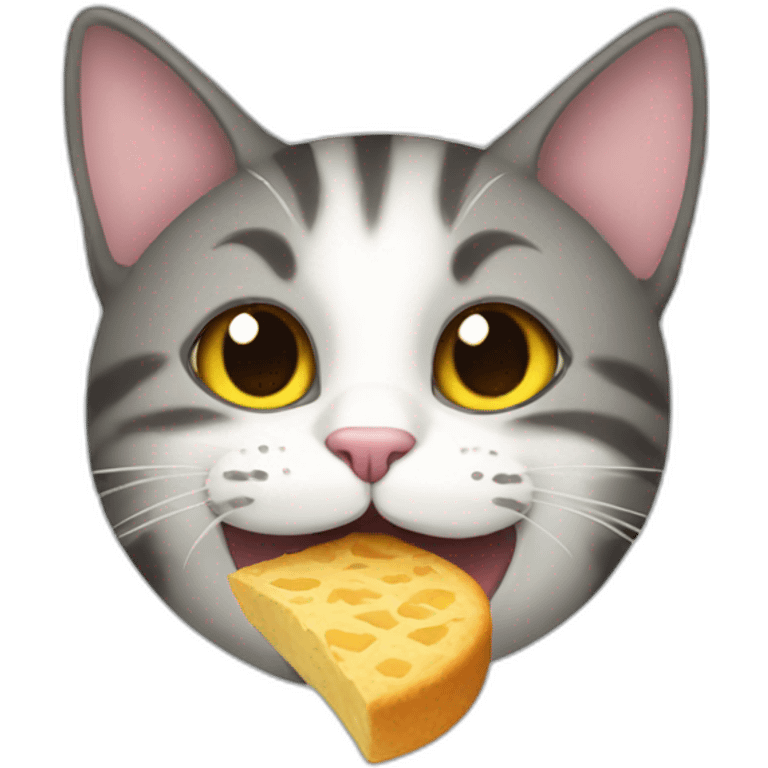 cat eating emoji