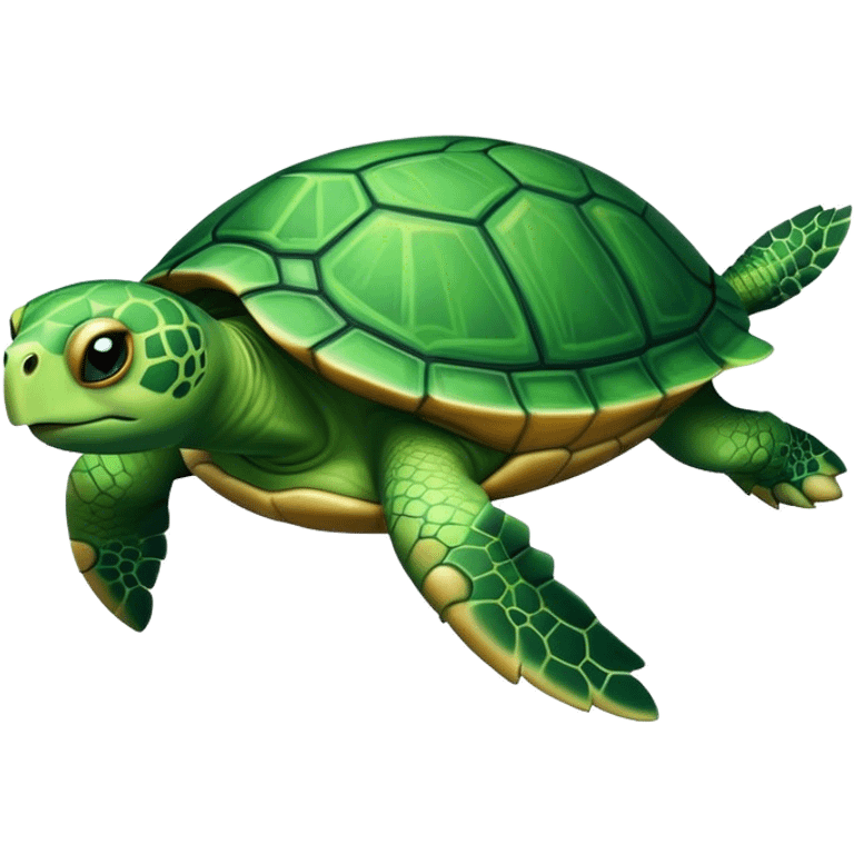 Turtle flying  emoji