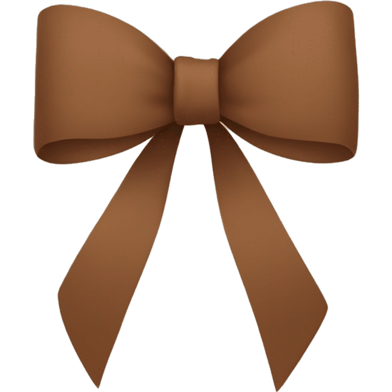 brown minimalist bow/ribbon emoji