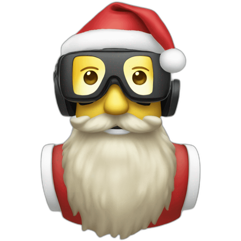 christmas ar virtual reality headset emoji