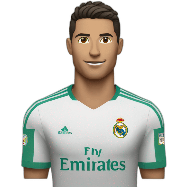 Cristiano playing football  emoji