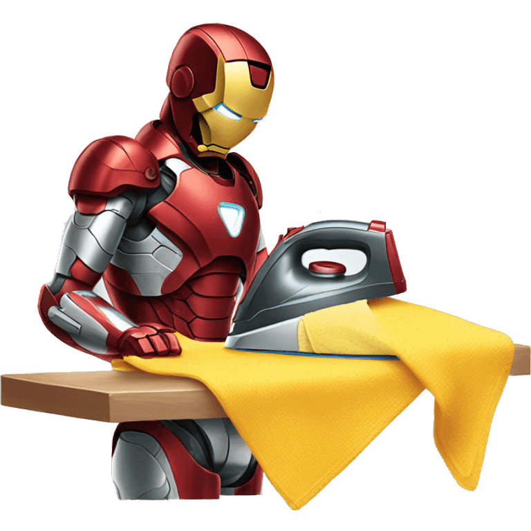 ironman ironing clothes emoji