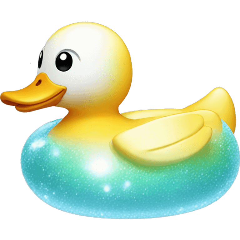 Sparkling rubber duck  emoji